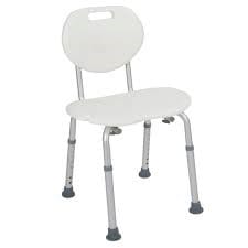 white shower chair