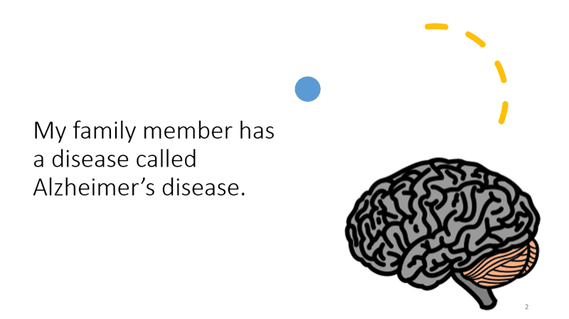 Family member Alzheimer's disease story, opens in new window