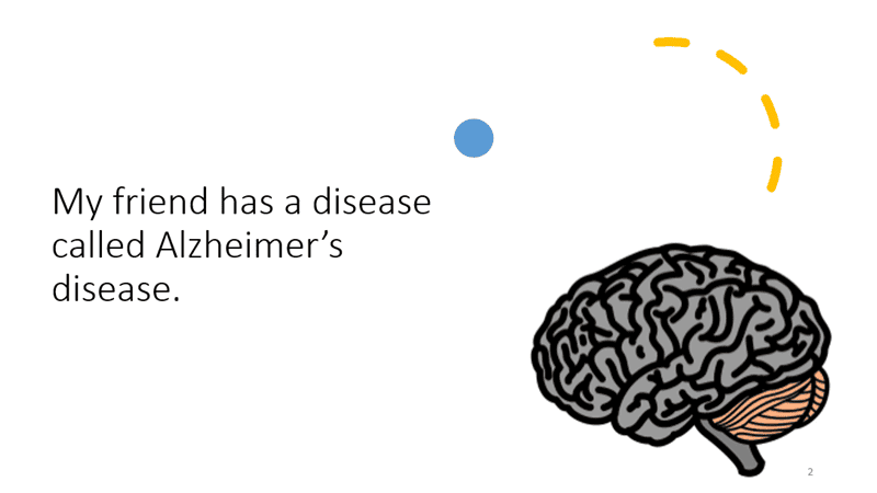 Friend Alzheimer's disease story