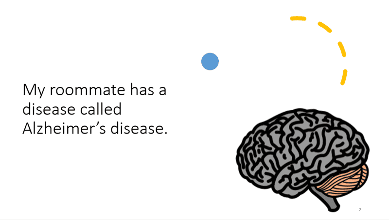 Roommate Alzheimer's disease story, opens in new window
