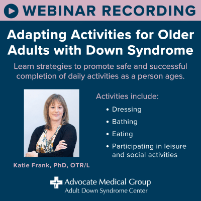 Webinar recording: Adapting activities for older adults with Down syndrome