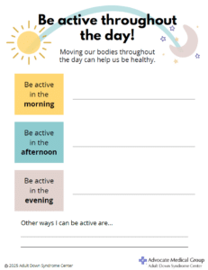 Be active throughout the day template