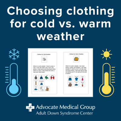 Choosing clothing for cold vs. warm weather