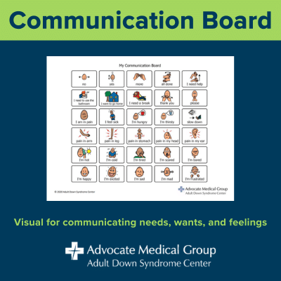 Communication board - visual for communicating needs, wants, and feelings