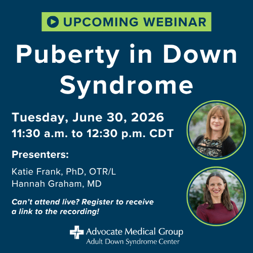 Puberty in Down Syndrome Webinar