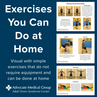 Exercises you can do at home. Visual with simple exercises that do not require equipment and can be done at home