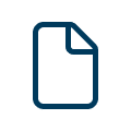 Simple icon of a piece of paper with the corner folded