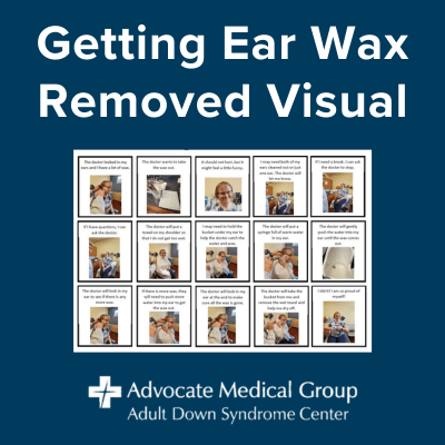 Getting ear wax removed visual