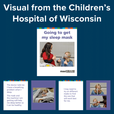 Going to get my sleep mask. Visual from the Children's Hospital of Wisconsin