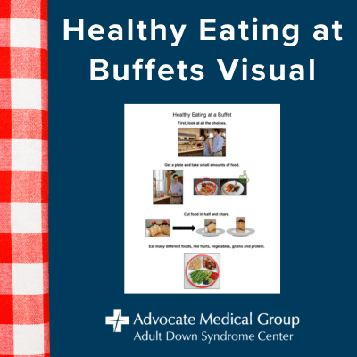 Healthy eating at buffets visual