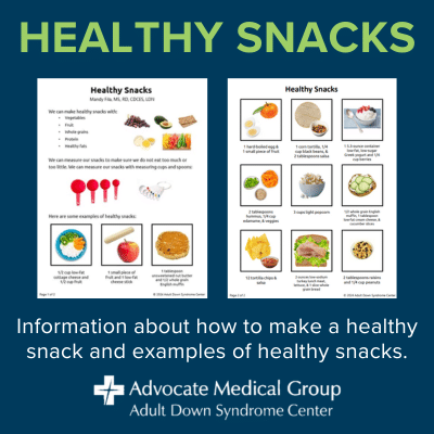 Healthy snacks. Information about how to make a healthy snack and examples of healthy snacks.