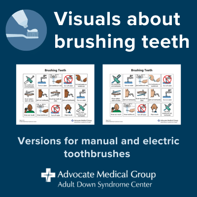 Visuals about brushing teeth