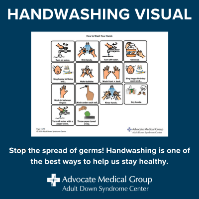 Handwashing visual. Stop the spread of germs! Handwashing is one of the best ways to help us stay healthy.