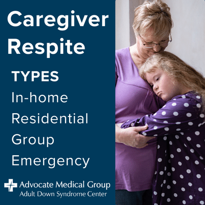Caregiver Respite. Types - In-home, residential, group, and emergency