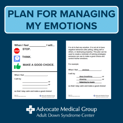 Plan for managing my emotions