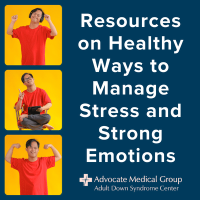 Resources on healthy ways to manage stress and strong emotions