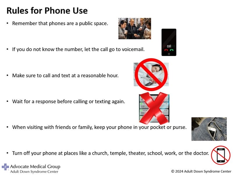 Rules for phone use