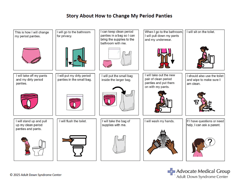 Story about how to change my period panties with woman with darker skin