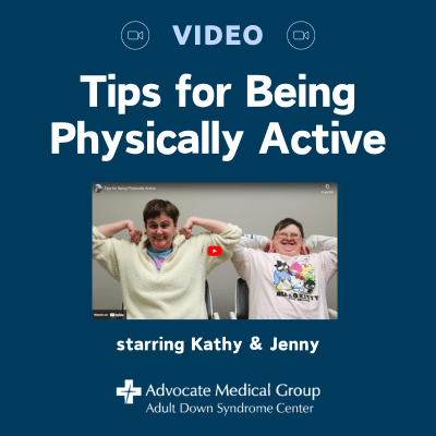 Video - Tips for being physically active. Starring Kathy and Jenny.