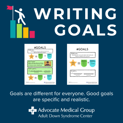 Writing goals. Goals are different for everyone. Good goals are specific and realistic.