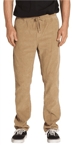 khaki pants with elastic waist