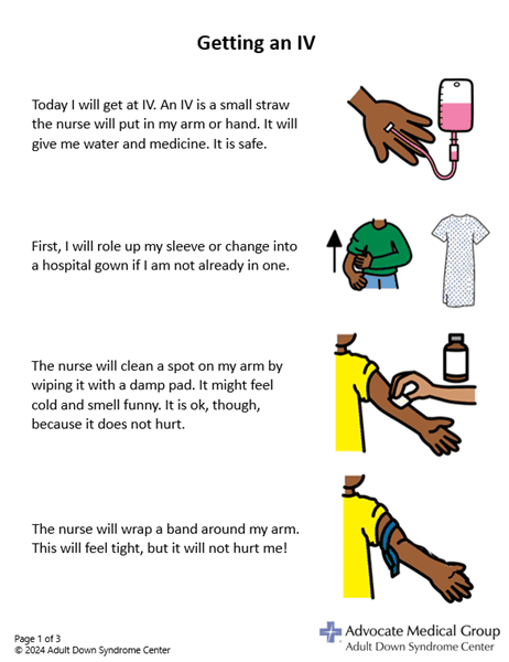 Getting an IV darker skin