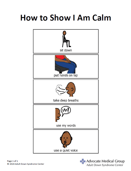 How to show I am calm darker skin