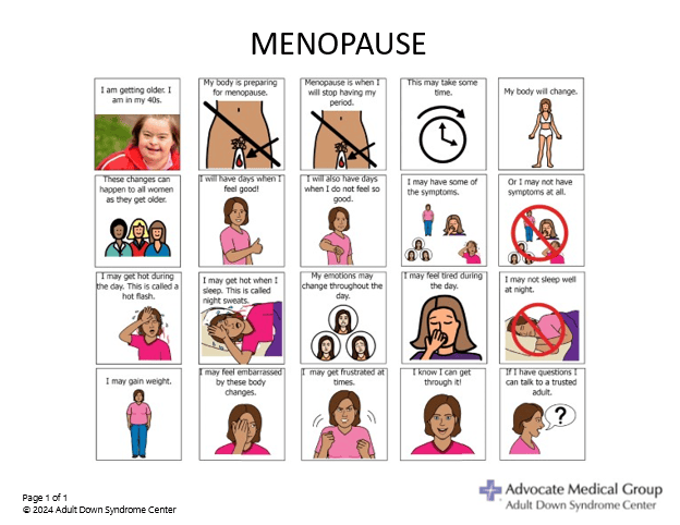 Menopause visuals lighter skin