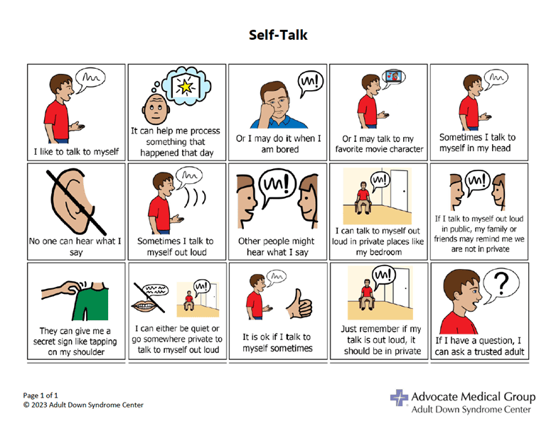Self-talk, man, light skin tone, opens in new window