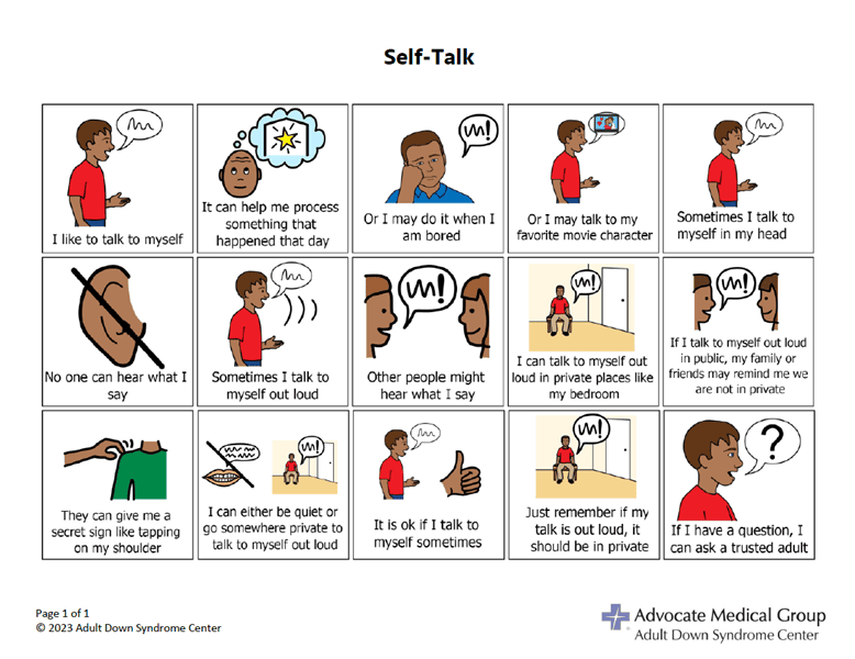 Self-talk, man, medium skin tone, opens in new window