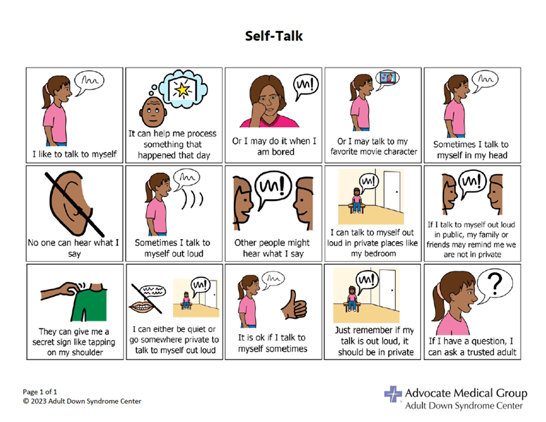 Self-talk, woman, medium skin tone