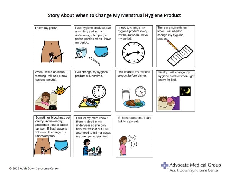 Story about when to change my menstrual hygiene product